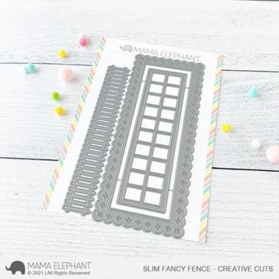 Mama Elephant Creative Cuts - Slim Fancy Fence